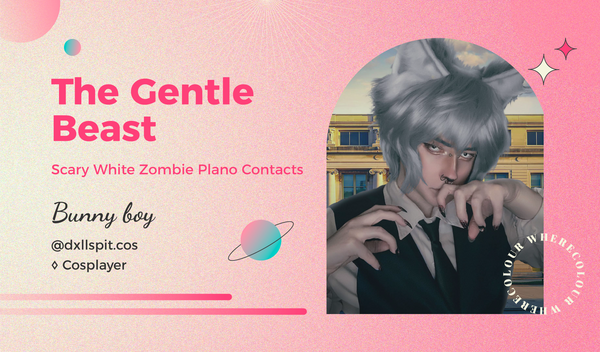 The Gentle Beast: Scary White Zombie Plano Contacts