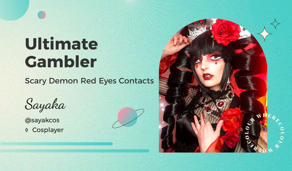 Ultimate Gambler: Scary Demon Red Eyes Contacts