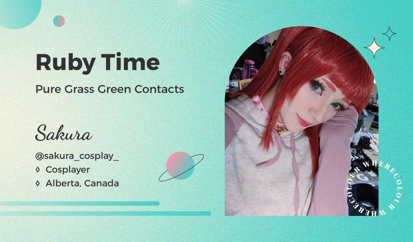 Ruby Time: Pure Grass Green Contacts