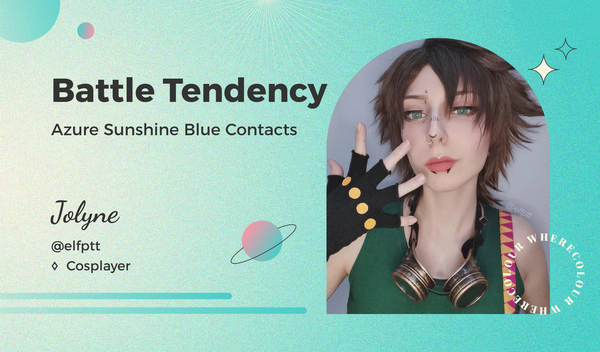 Battle Tendency: Azure Sunshine Blue Contacts