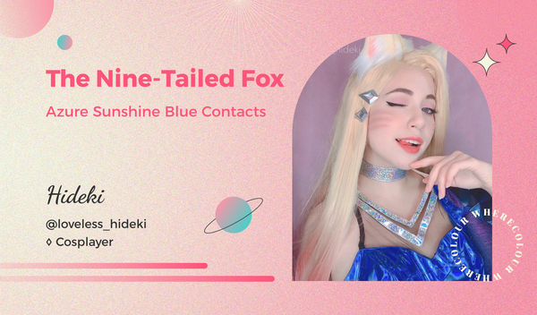 The Nine-Tailed Fox: Azure Sunshine Blue Contacts