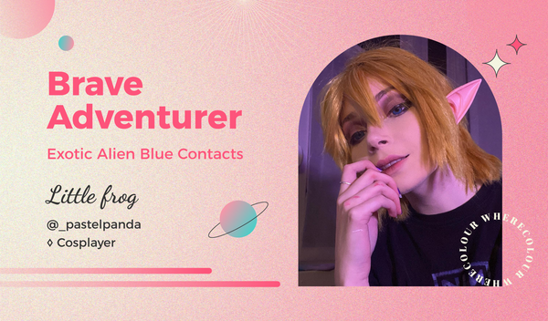 Brave Adventurer: Exotic Alien Blue Contacts
