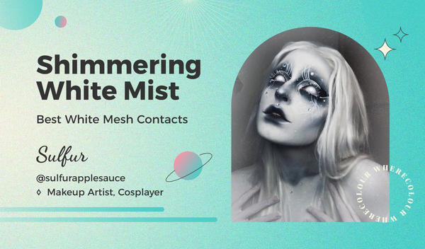 Shimmering White Mist: Best White Mesh Contacts