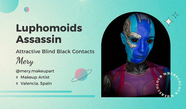Luphomoids Assassin: Attractive Blind Black Contacts