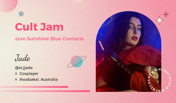 Cult Jam: Azure Sunshine Blue Contacts