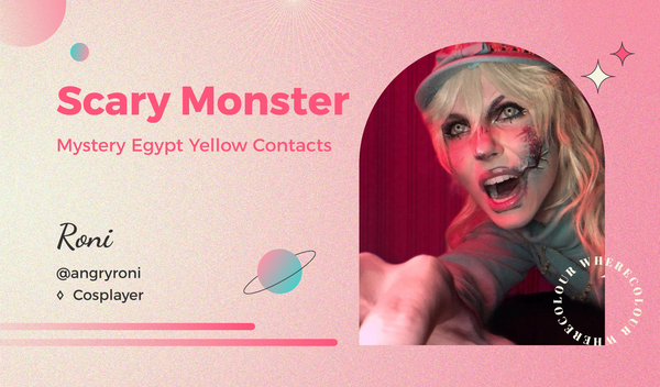 Scary Monster: Mystery Egypt Yellow Contacts