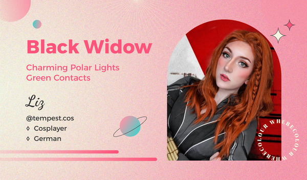 Black Widow: Charming Polar Lights Green Contacts
