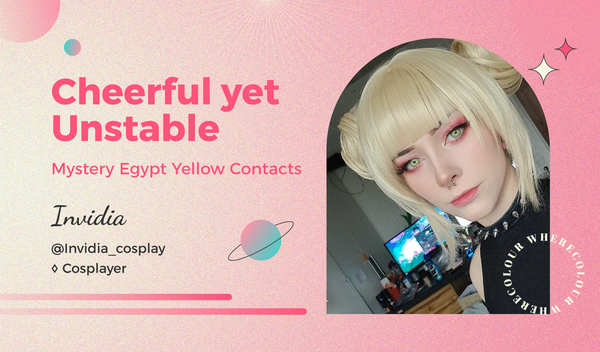 Cheerful yet Unstable: Mystery Egypt Yellow Contacts