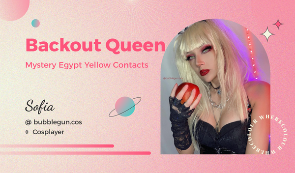 Backout Queen: Mystery Egypt Yellow Contacts