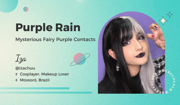 Purple Rain: Mysterious Fairy Purple Contacts