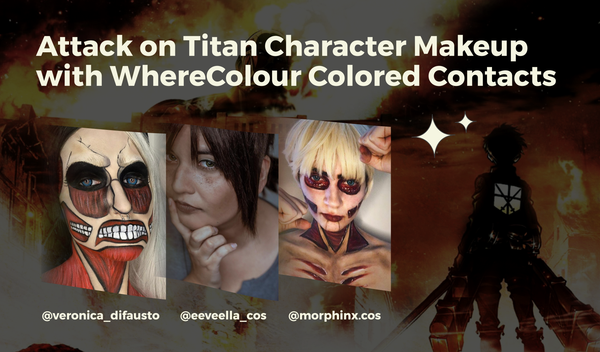 Attack on Titan Character Makeup with WhereColour Colored Contacts