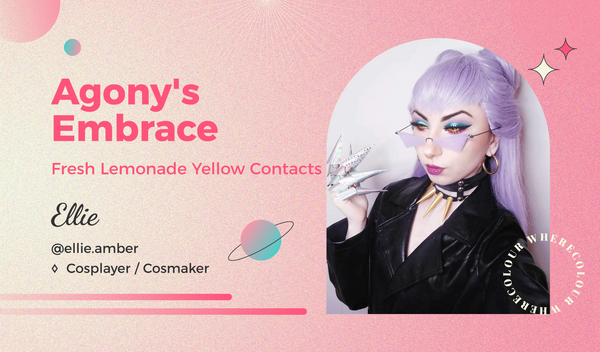 Agony's Embrace: Fresh Lemonade Yellow Contacts