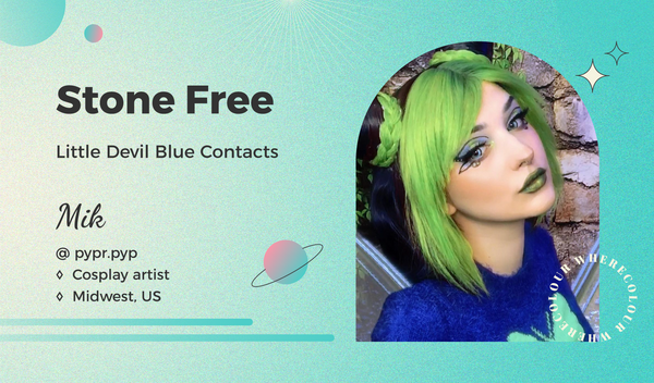 Stone Free: Little Devil Blue Contacts