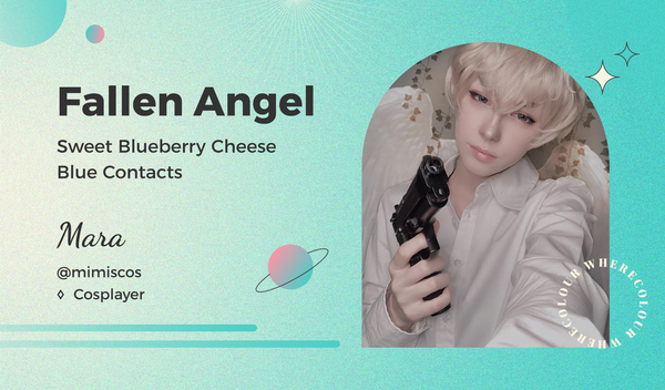 Fallen Angel: Sweet Blueberry Cheese Blue Contacts