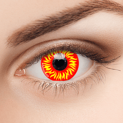 Wild Fire Red Plano Contacts