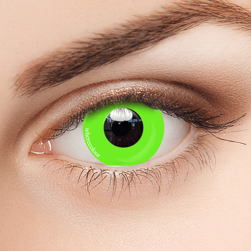 Pure Grass Green Plano Contacts