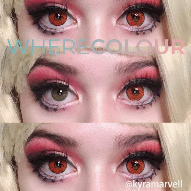 Dangerous Ruby Red Plano Contacts