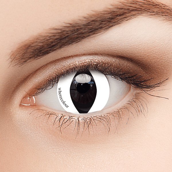 Special White Colored Cat Eye Contacts