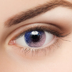 Amazing Pink Galaxy Colored Eye Plano Contacts Lenses